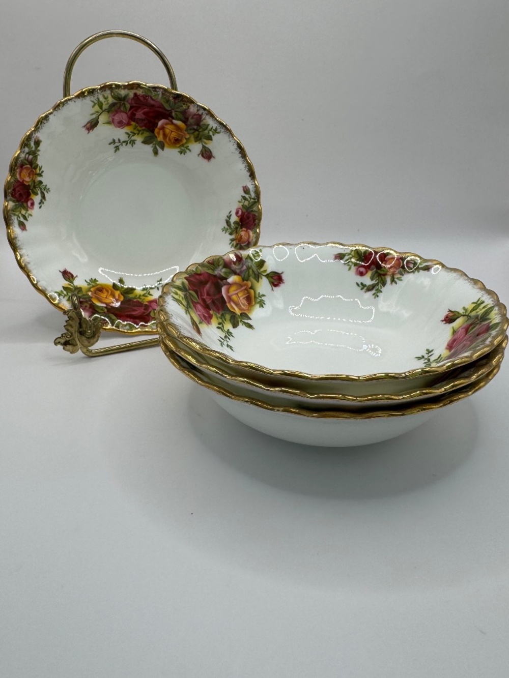 Royal Albert Old Country Roses 5 3/8" Berry Bowls Set of 4
